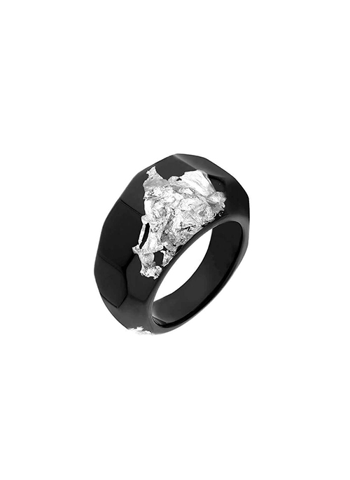 Silver Leaf Ring