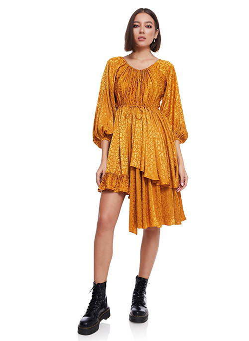 Asymmetric Wrapped Dress