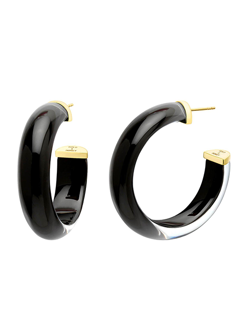 Medium Illusion Lucite Hoops