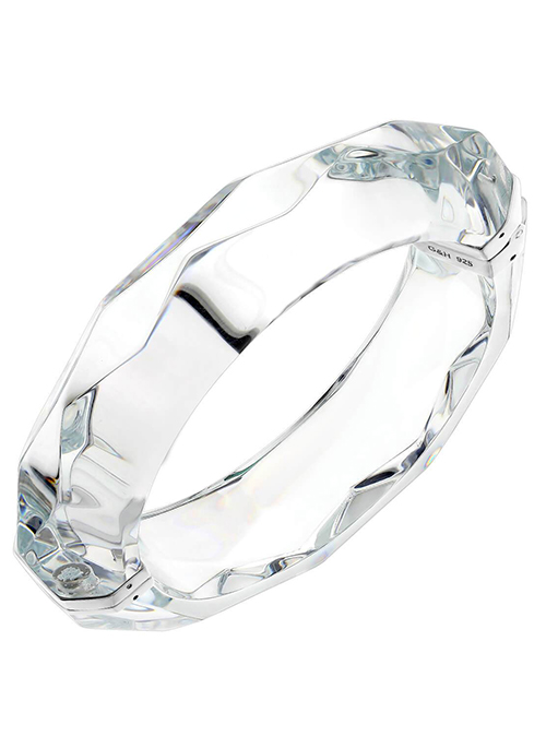 Faceted Lucite Bangle