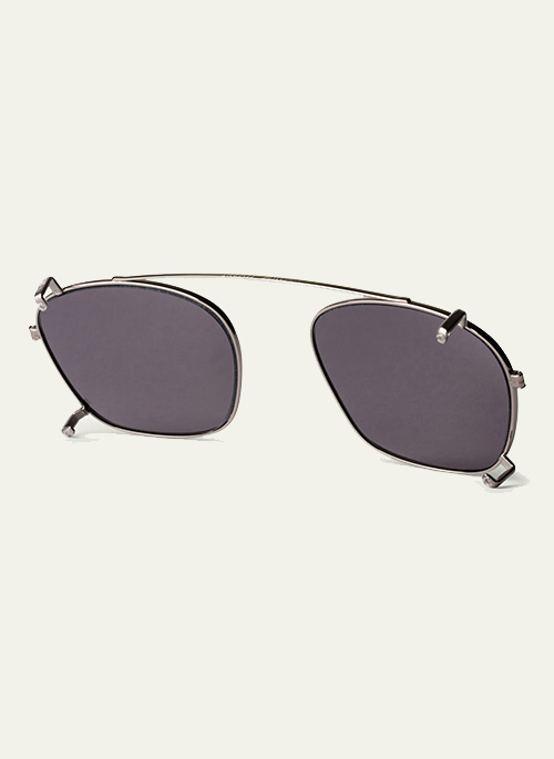Cognac Clip-On Sunglasses