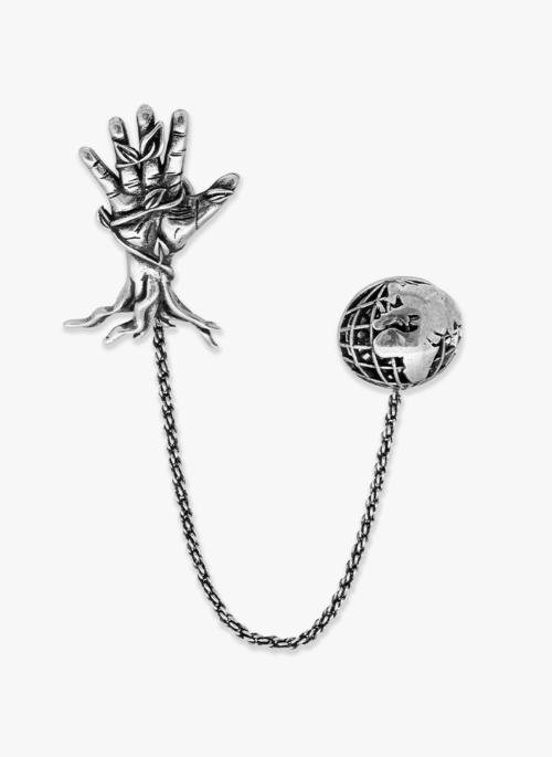 Earth Hand Pin