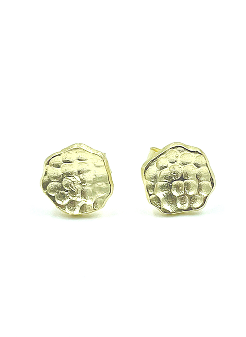 Hammered Disc Earrings