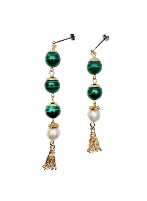 Malachite Earrings
