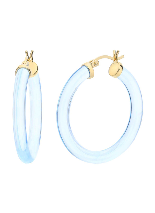 Thin Lucite Hoops