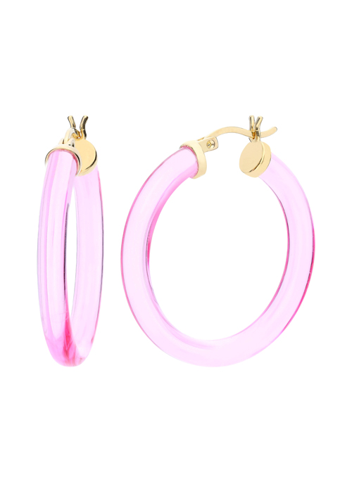 Thin Lucite Hoops