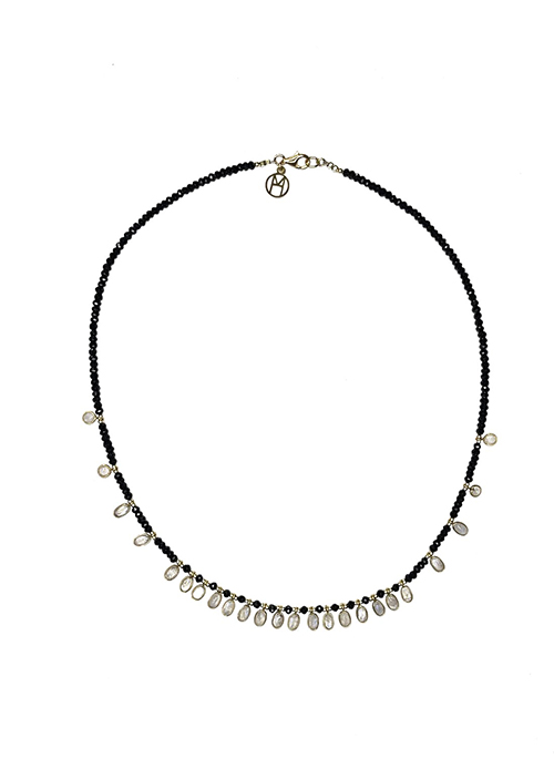 Moonstone Drops Necklace