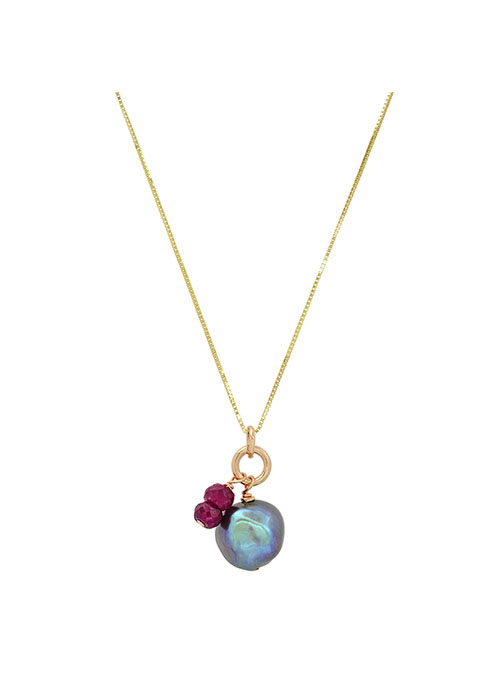Gemstone Cluster Necklace