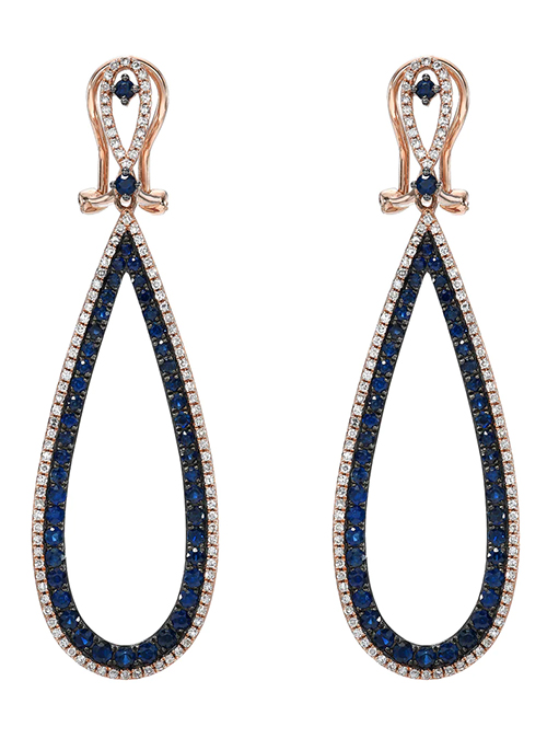 Sapphire Drop Earrings