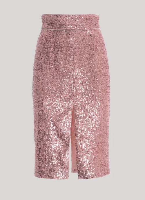 Alyssa Pink Sequin Skirt