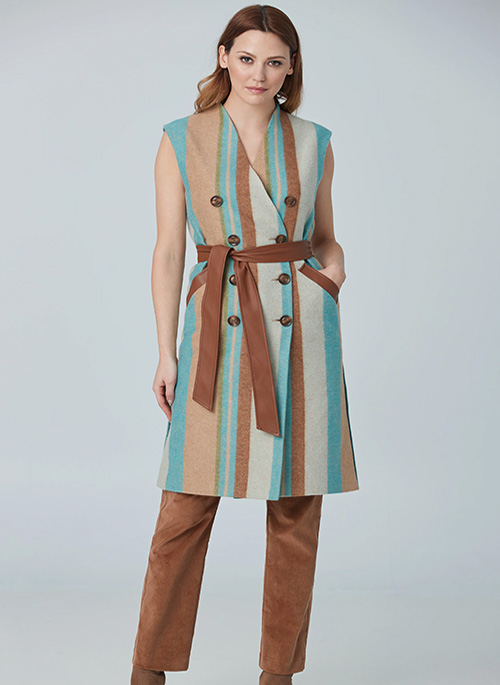 Sleeveless Long Coat