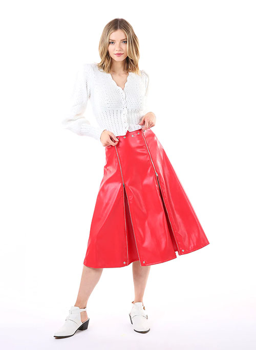 Faux Leather Skirt