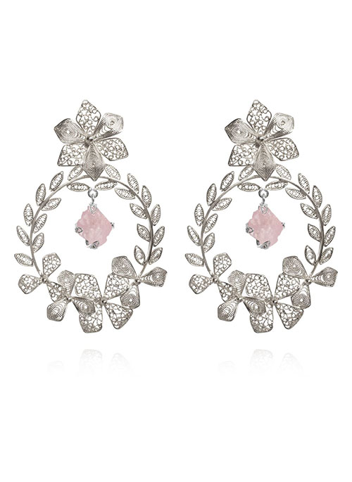 Rose Quartz Earrings