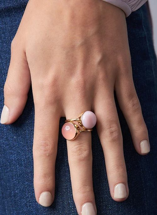 Pink Chalcedony Ring