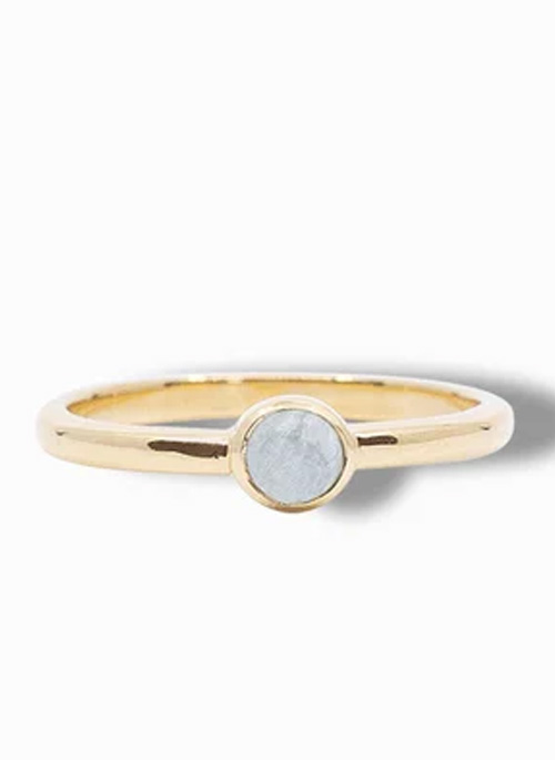 Opaque Aquamarine Ring