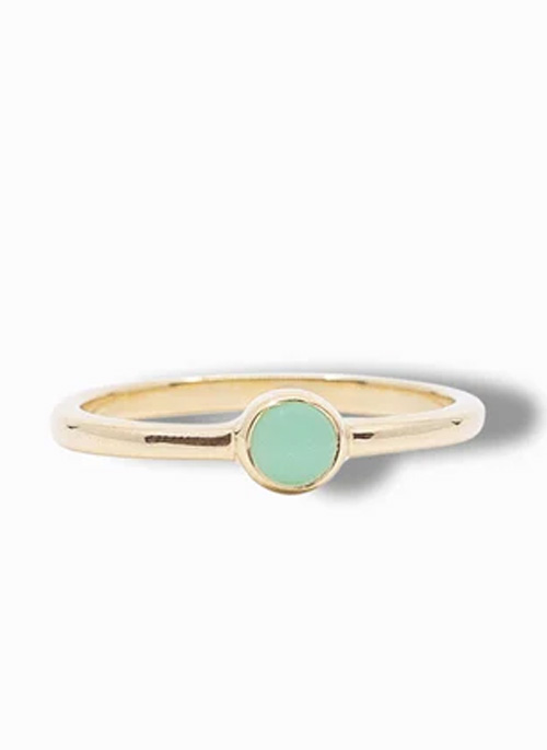 Green Chrysoprase Ring