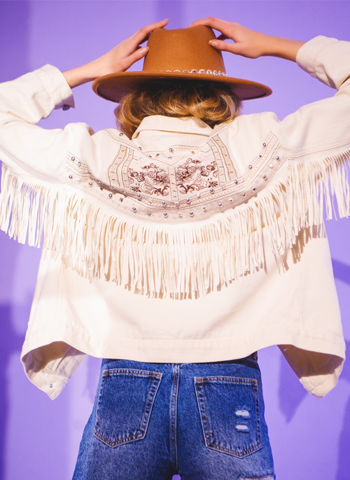 Fringe Denim Jacket