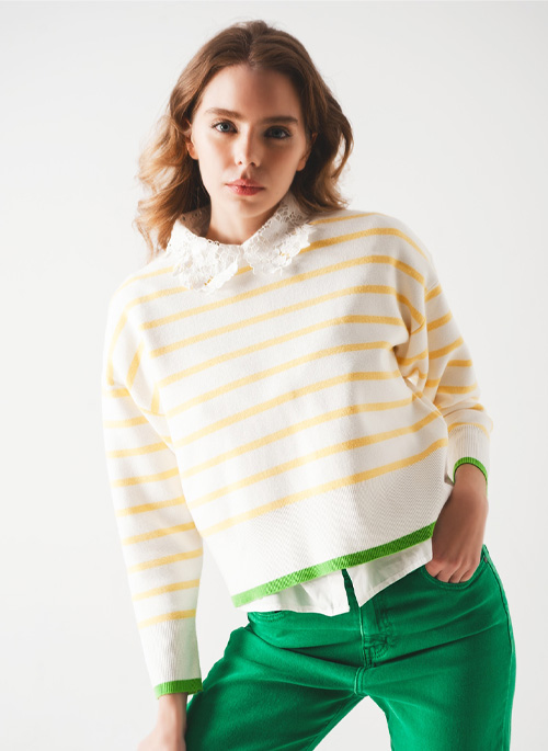 Yellow Stripe Sweater