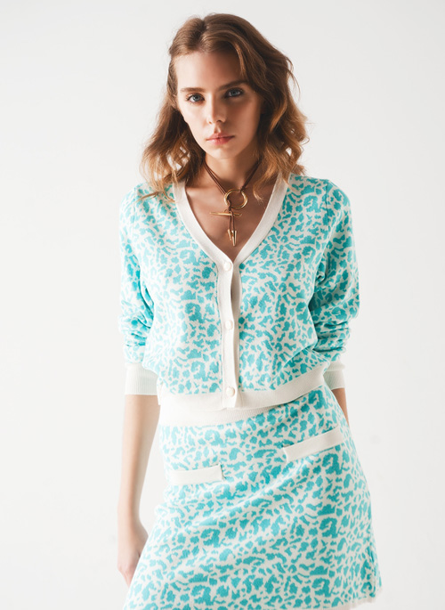 Animal Print Cardigan