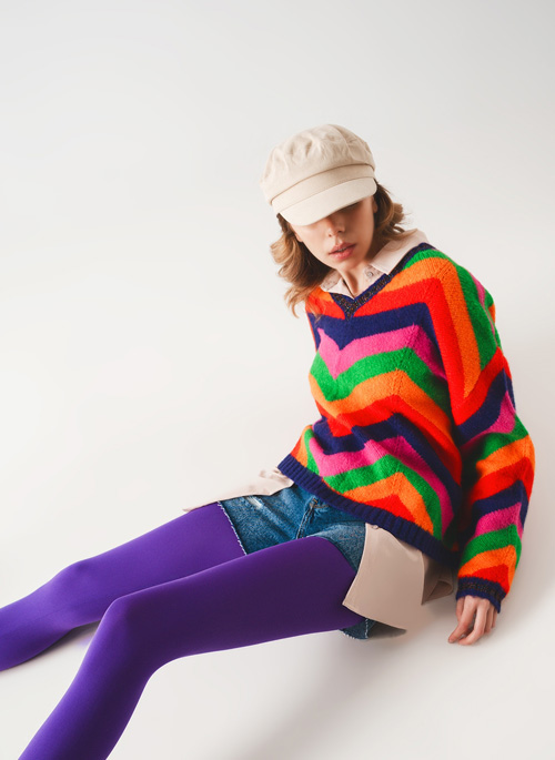 Striped Knit Sweater