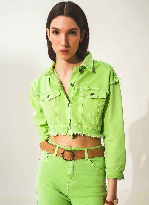 Green Trucker Jacket
