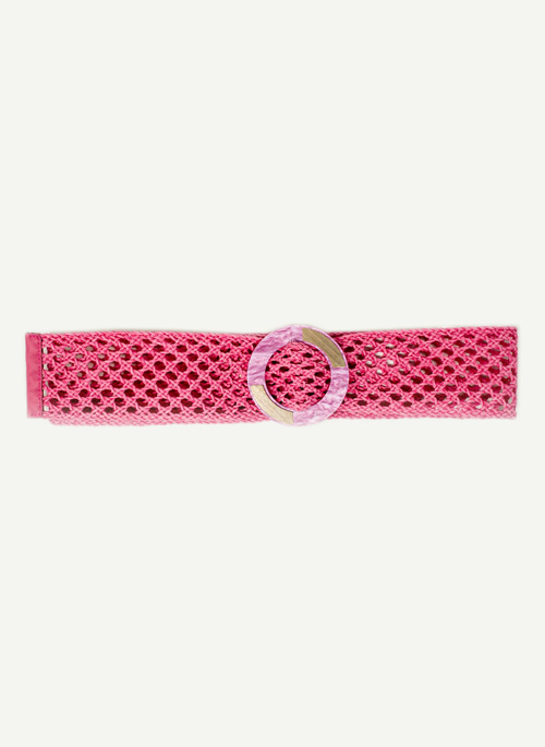 Pink Braided Belt