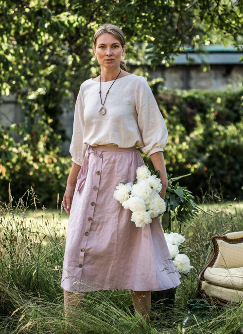 Aria Linen Skirt