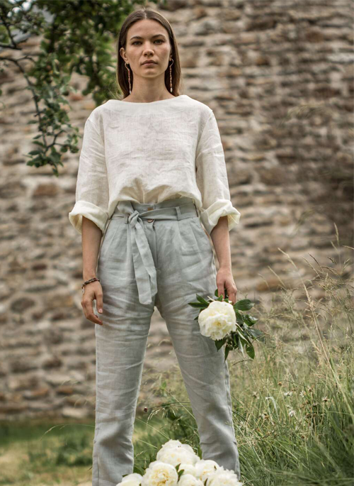 Eucalyptus Linen Pants