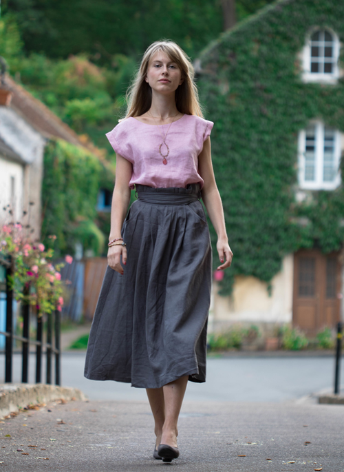 Penelope Linen Skirt