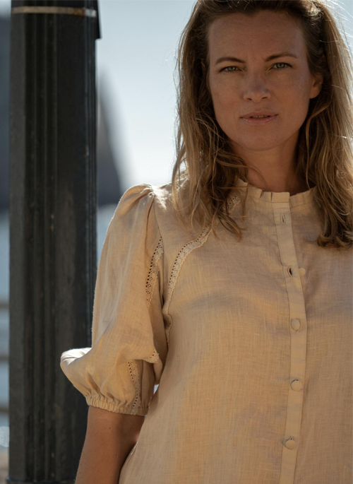 Oceania Linen Blouse