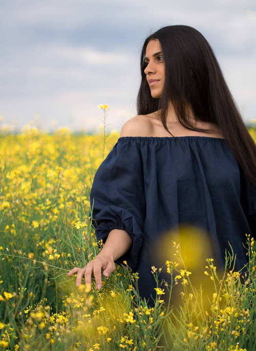 Palmyre Linen Blouse