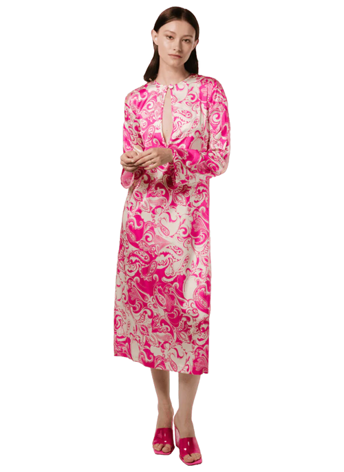 Lahore-Paisley Fuxia