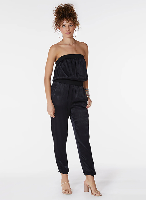 Rib Mixed Jumpsuit