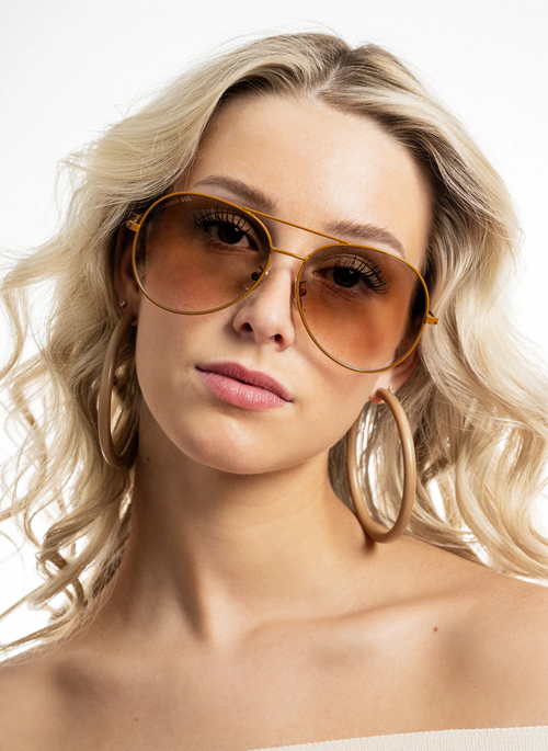 Nude Aviator Sunglasses