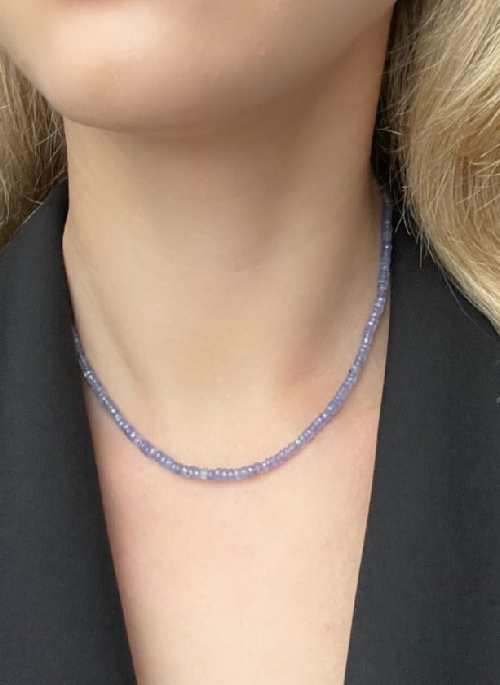 Gold Tanzanite Necklace