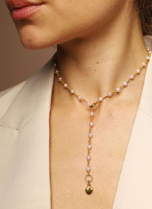 Pink Pearl Necklace