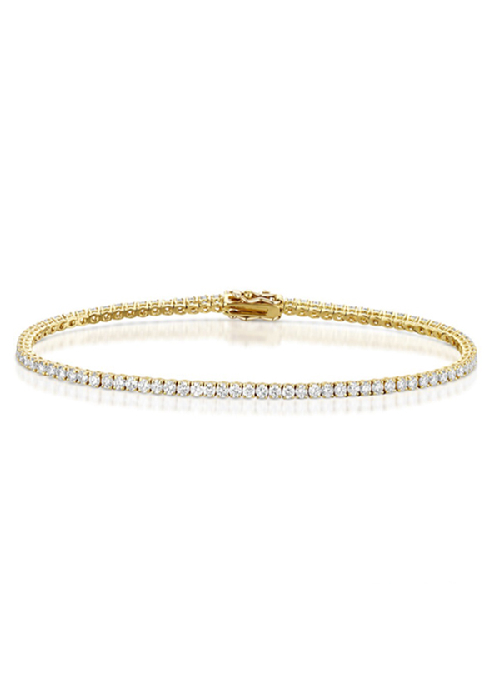 18CT Gold Diamond Tennis Bracelet