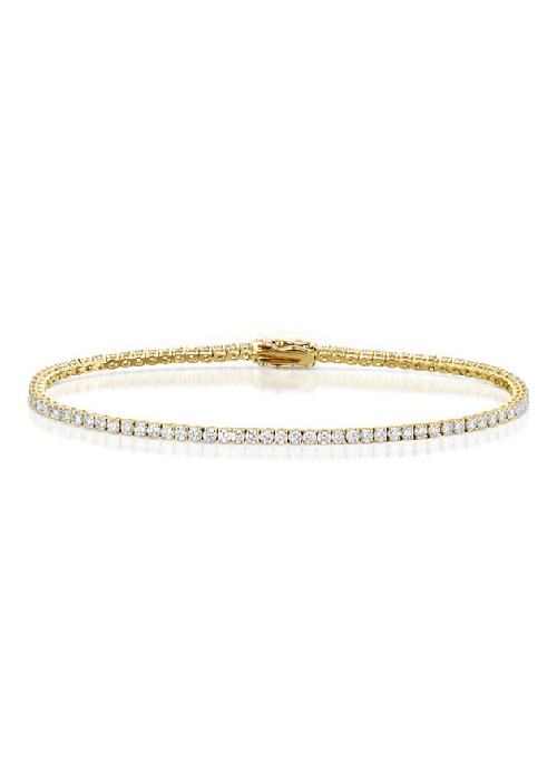 14CT Gold Diamond Tennis Bracelet