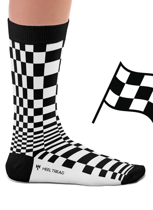 Pasha Black/White Socks