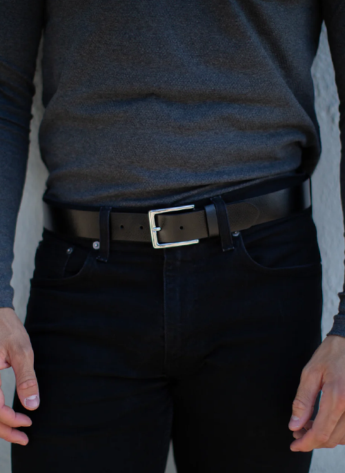  Textured Leather Belt