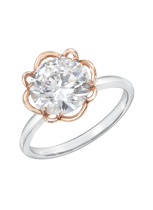 Petale' Solitaire Ring