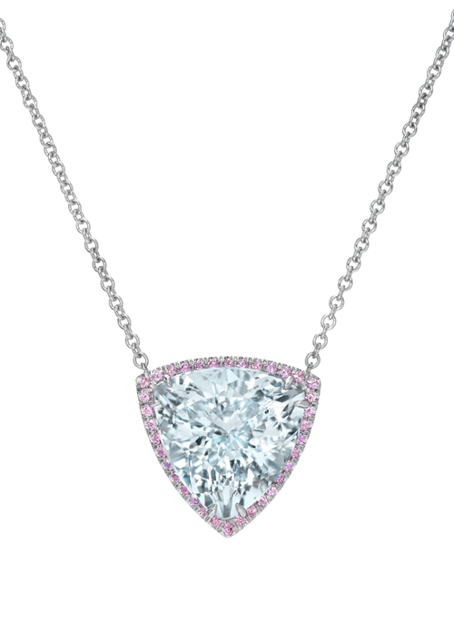 Rose et Aqua Pendant