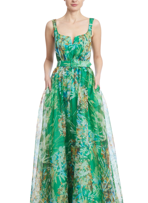 Floral A-Line Gown