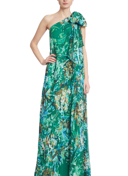 Botanical Shoulder Caftan