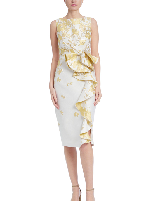 Floral Jacquard Sheath