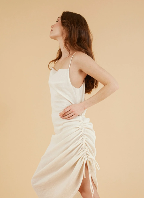 Moon Drawstring Dress