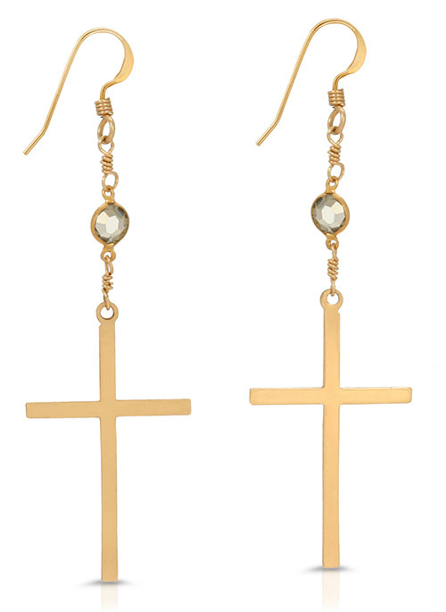 Faith Cross Earrings