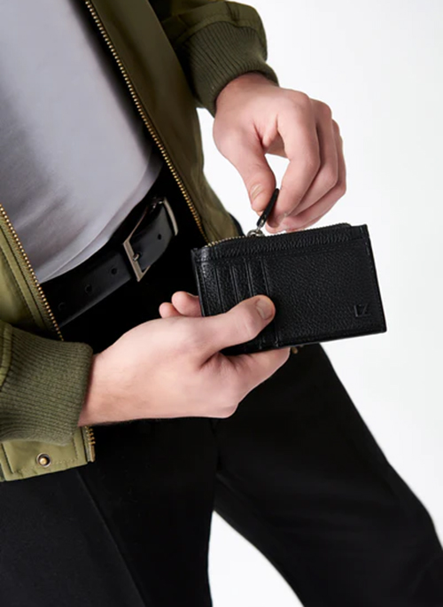 Zip Top Card Holder