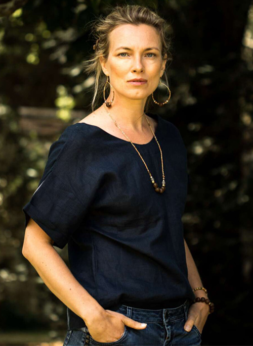 Owl Linen Top