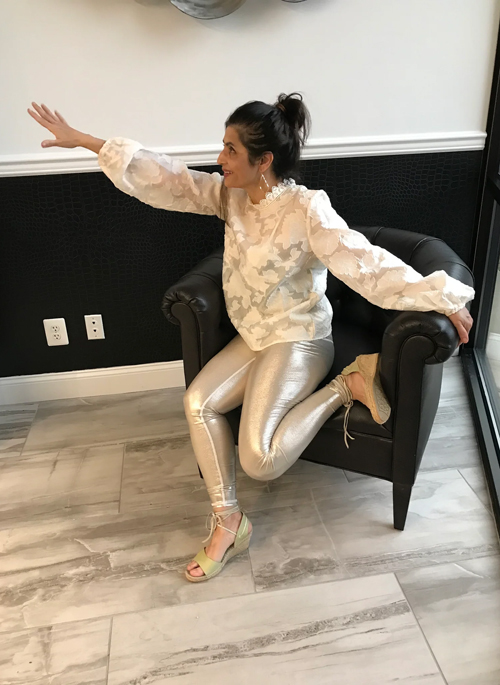 Designer Foil Leggings